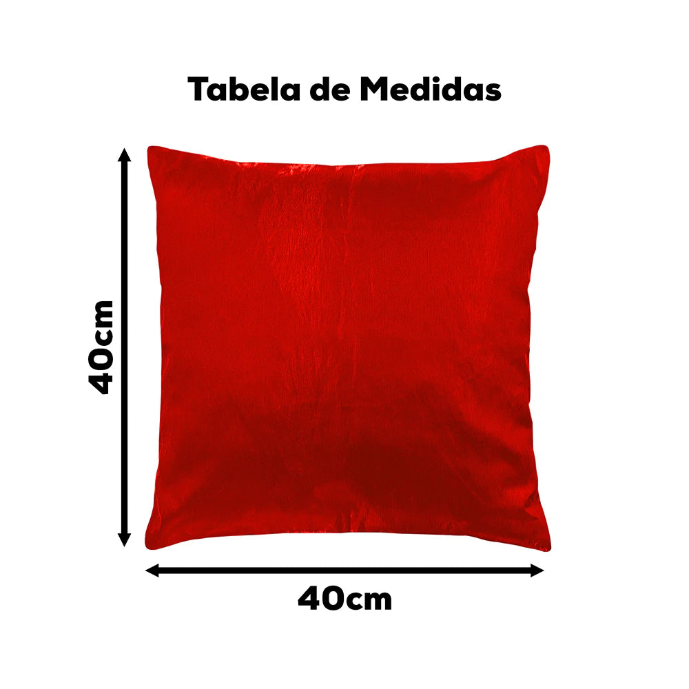 Capa de Almofada Suede Aveludada 40x40