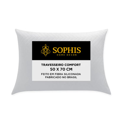 Travesseiro Matelado Fibra Siliconada Antialérgico 50x70